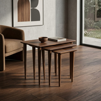 Braune Niewentafel Modernen Design Ariichtung Luxus Kaffisdësch Wunnzëmmer