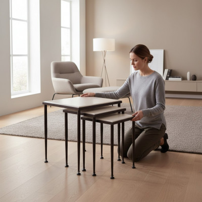 Luxus Design Canapé Dësch Kaffi Niewendësch Wonnerzëmmer Ariichtung Nei