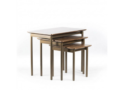 Moderne Dësch Wunnzëmmer Couchtische Kaffisdësch Holz Säitendësch