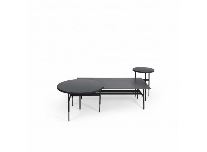 Luxus Kommtisch Designer Miwwelen Set 3tlg 2x Säitentisch Wunnzëmmer Komplett
