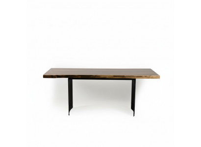 Luxus Dësch Braun Edelstahl Design Iessdëscher Holz Modern Iessdësch Nei