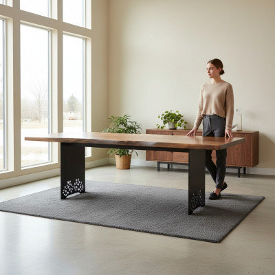 Design Iessdësch Iesszëmmer Miwwelen Holzdësch Luxus Ariichtung Nei