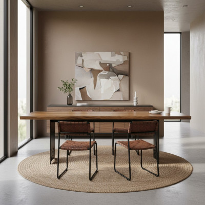 Design Iessdësch Iesszëmmer Miwwelen Holzdësch Luxus Ariichtung Nei