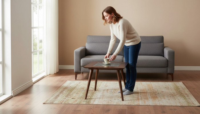 Holz Couchtisch Wunnzëmmer Design Modern Miwwelen Luxus Säitentafel