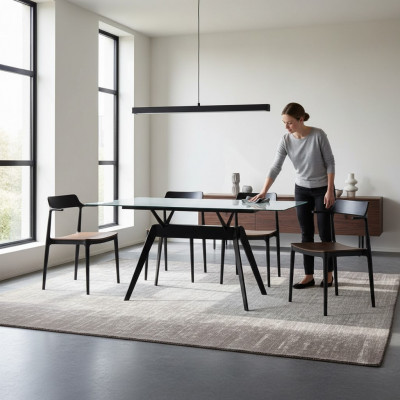 Design Luxus Modern Iessdësch Iesszëmmer Ariichtung Nei Keramik Dësch