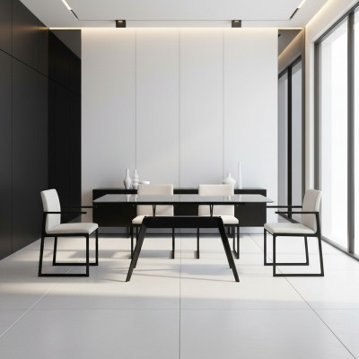 Design Luxus Modern Iessdësch Iesszëmmer Ariichtung Nei Keramik Dësch