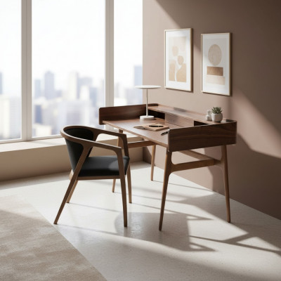 Design Schreifdësch Schlofzëmmer Luxus Stull Holz Computerdësch Ariichtung