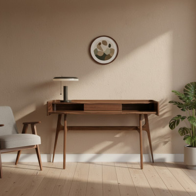 Holz-Schlofzëmmer-Schreifdësch Design Computerdësch Luxus Ariichtung