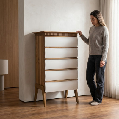 Schlofkummer Kommode Braun Holzmiwwelen Nei Holz Kommodenschaf