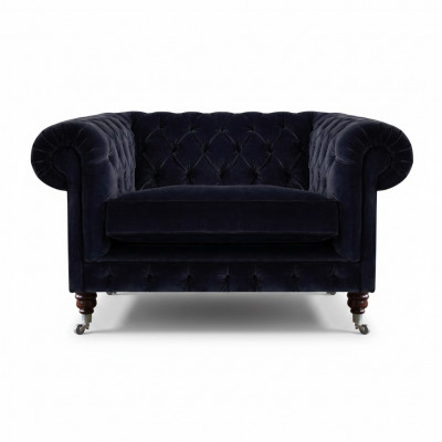 Wunnzëmmer Fotell Polster Sëtz Luxus Textil Chesterfield Neie Miwwelstéck