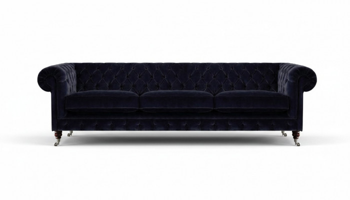 Blo Sofa Dräisëtzer Wunnzëmmer Polstersmoos Sofas Textil Polster Chesterfield