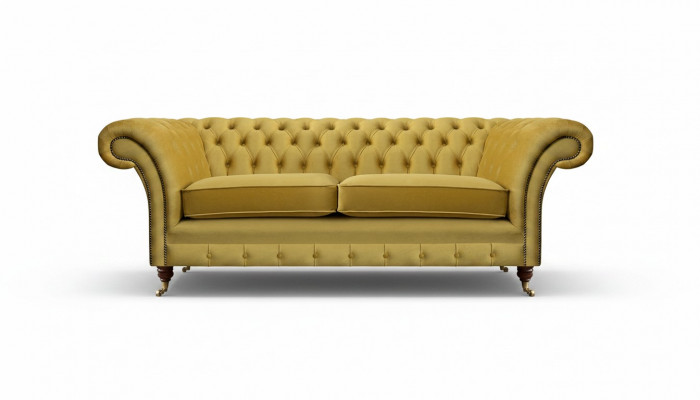 Sofa Zwéesëtzeger Couch Chesterfield Wunnzëmmer Modern Miwwelen Polstermiwwelen