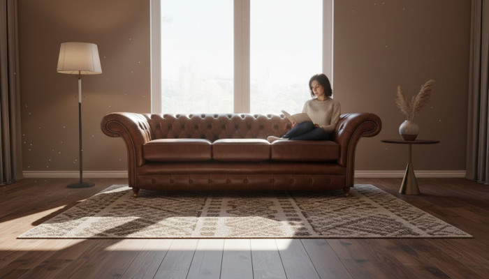 Dreesëtzeger Canapé Couch Ariichtung Chesterfield Polstersëtz Lieder Polstermöbel