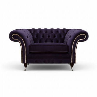 Wunnzëmmer Fotell Neit Design Luxus Chesterfield Polsterméibelen Textil