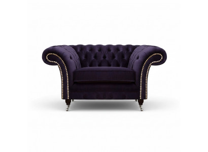 Wunnzëmmer Fotell Neit Design Luxus Chesterfield Polsterméibelen Textil