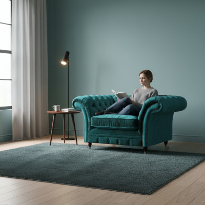 Wunnzëmmer Still Chesterfield Setz Couch Polstermiwwel Ariichtung Nei