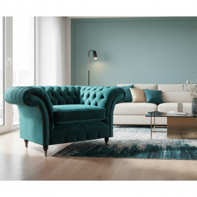 Wunnzëmmer Still Chesterfield Setz Couch Polstermiwwel Ariichtung Nei