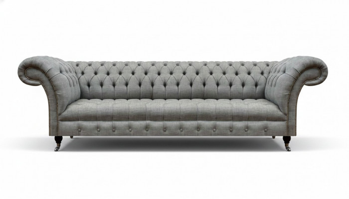 Wunnzëmmer Luxus Gro Véierplaziges Sofa Chesterfield Neit Gepolsterten Miwwelen
