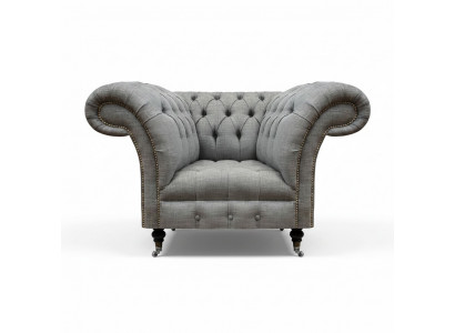 Luxe Canapé Stoff Fotell Wunnzëmmer Chesterfield Polstersëtz Gro