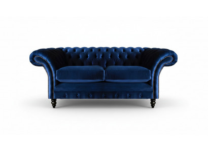 Wunnzëmmer Sofas Canapé Zwésëtzer Ariichtung Blo Chesterfield Nei