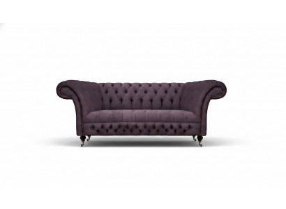 Chesterfield Sofa Zweesëtzer Wunnzëmmer Canapé Luxus Polster Stoff Textil
