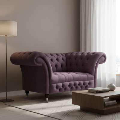 Chesterfield Fauteuil Polstermeubel Wunnzëmmer Polstersëtz Luxus Stoff Nei