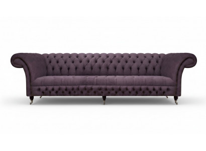 Chesterfield Sofa Dräisëtzer Stuff Sofas Canapé Luxus Lila Polstersëtz