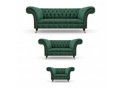 Wunnzëmmer Set 3tlg Sofagarnitur Luxus Sofas Nei Polstermöbel Textil