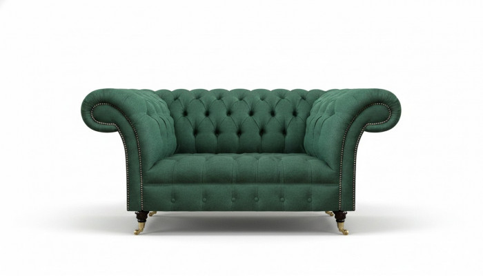 Wunnzëmmer Sofa Gréng Zweisëtzer Sofas Polstermöbel Chesterfield Nei