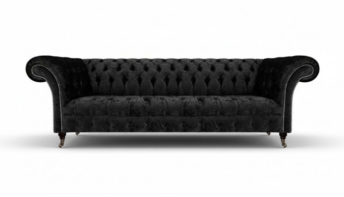 Wunnzëmmer Chesterfield Véiersëtzer Sofa Canapé Polstermiwwele Ariichtung Nei