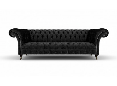 Wunnzëmmer Chesterfield Véiersëtzer Sofa Canapé Polstermiwwele Ariichtung Nei