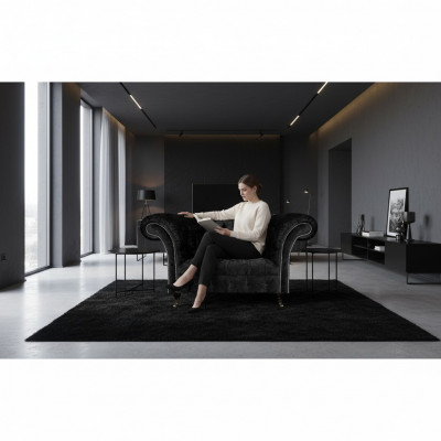 Wunnzëmmer Luxus Sessel Polstersëtz Chesterfield Polstermöbler Ariichtung