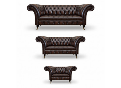 Wunnzëmmer Polstermiwwelen Chesterfield Sofas Canapé Lieder Luxus Sofa Set.