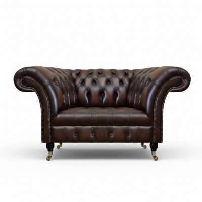 Luxus Neie Sëtz Wunnzëmmer Brong Sessell Ariichtung Polsterméier Chesterfield