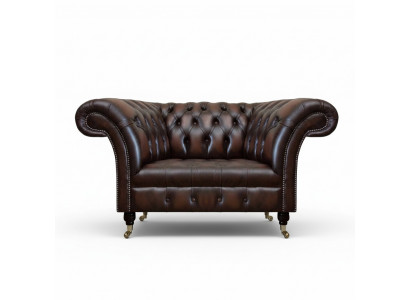 Luxus Neie Sëtz Wunnzëmmer Brong Sessell Ariichtung Polsterméier Chesterfield