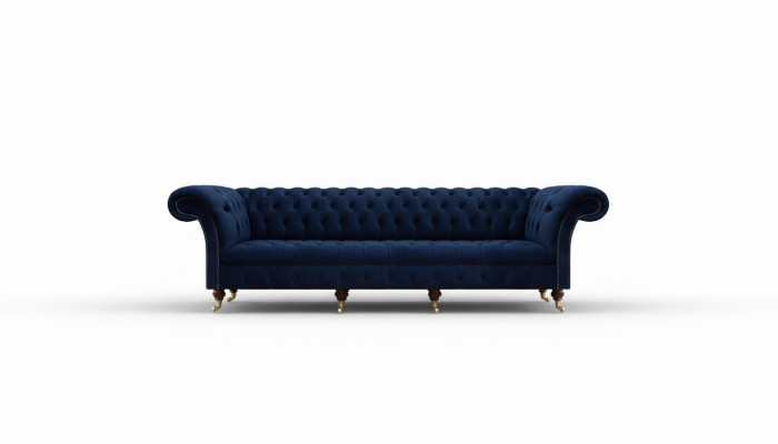 Viersëtzer Canapé Couch Wunnzëmmer Chesterfield Polstermebel Design Ariichtung