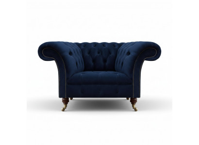 Luxus Design Fauteuil Wunnzëmmer Ariichtung Chesterfield Gepolstert Miwwelen