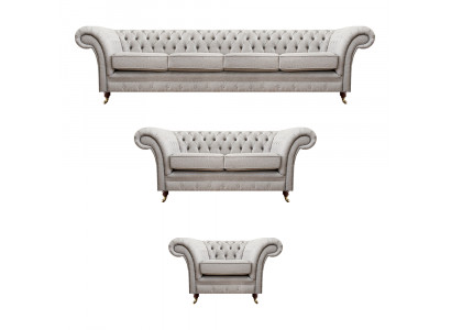 Chesterfield Grou Set Luxus Polstermiwwelen Sofae Komplette Wunnzëmmer