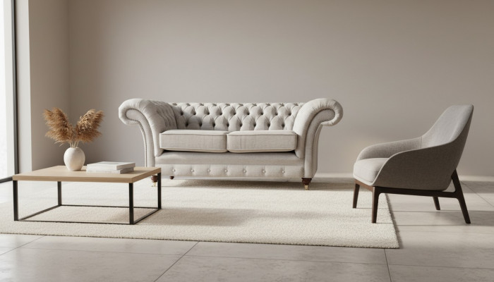 Polstermöbel Gro Zwillingsstull Canapé Couch Wunnzëmmer Chesterfield
