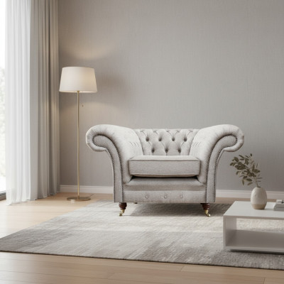 Wunnzëmmer Luxus Still Polsterméiwel Nei Gro Sëtz Textil Chesterfield