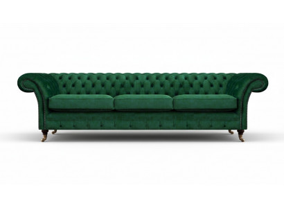 Polstermöbel Luxus Canapé Drësëtz Couch Chesterfield Wunnzëmmer Textil