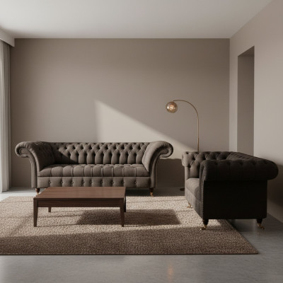 Designer Komplett Luxus Sofas Polster Couch Designer Komplett Chesterfield