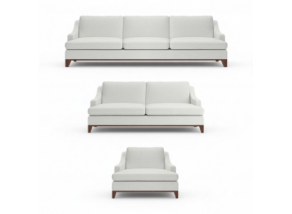 Luxus wäiss Sofa-Set Wunnzëmmer Fotell Ariichtung komplett Ariichtung