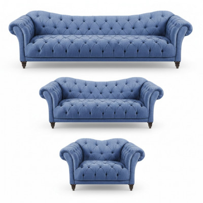 Chesterfield Sofas Canapé Luxus Wunnzëmmer Sofagarnitur Polstersaachen Nei