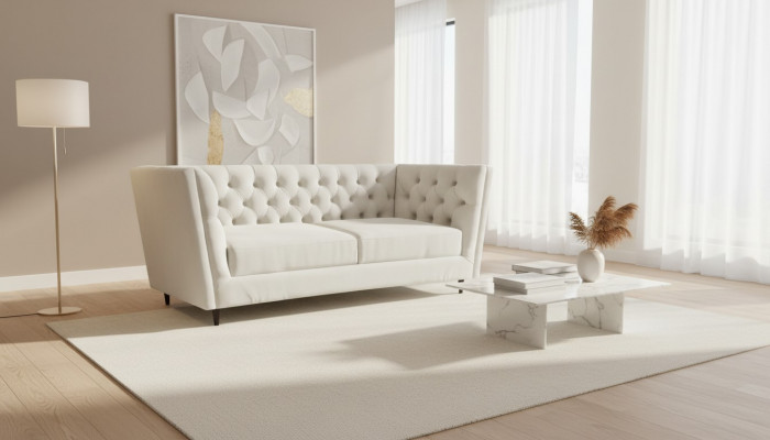 Wunnzëmmer Sofa Zweisëtzer Canapé Lieder Sofas Polstermoebel Chesterfield Set