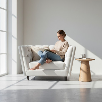 Luxus Sessel Wunnzëmmer Polstermiwwel Lieder Sëtz Miwwelen Chesterfield Nei