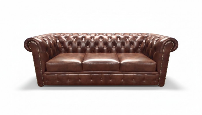 Liederdivan, Divan dräisitze brong Canapé, Ariichtung, Polstermöbel, Chesterfield