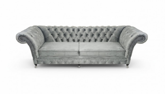 Polstermöbel Gro Sofa Zweisëtzer Canapé Designer Wunnzëmmer Miwwel Chesterfield