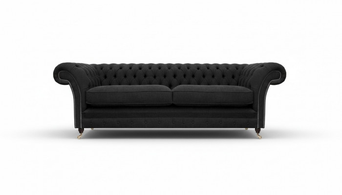 Polstermöbel Schwaarz Polstersofa Designer Sofa Zweisëtzer Canapé Nei Chesterfield