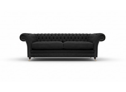 Polstermöbel Schwaarz Polstersofa Designer Sofa Zweisëtzer Canapé Nei Chesterfield